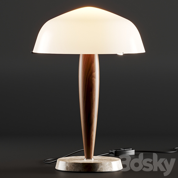 AndTradition Herman Table Lamp 3DS Max Model - thumbnail 2