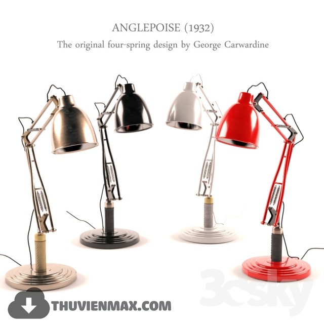 Anglepoise (1932) four-spring 3DS Max - thumbnail 3