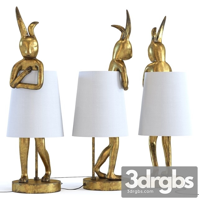 Animal rabbit gold 3dsmax Download - thumbnail 1