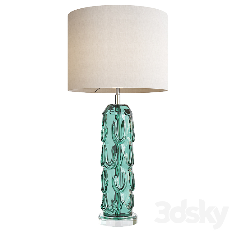 Aqua crystal vase table lamp liang and eimil gabor 3DS Max Model - thumbnail 1