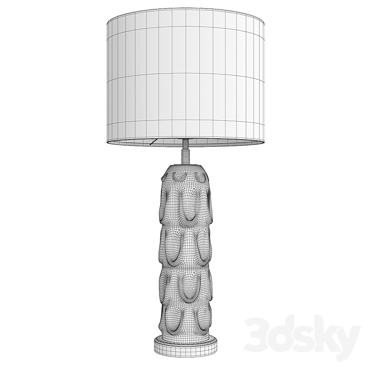 Aqua crystal vase table lamp liang and eimil gabor 3DS Max Model - thumbnail 2