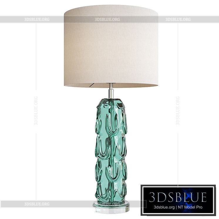 Aqua crystal vase table lamp liang and eimil gabor 3DS Max - thumbnail 3