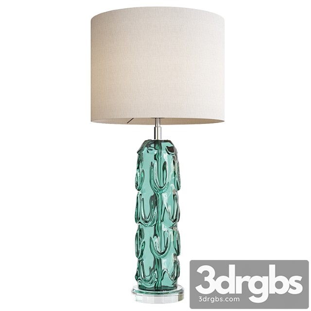 Aqua crystal vase table lamp liang and eimil gabor - thumbnail 1