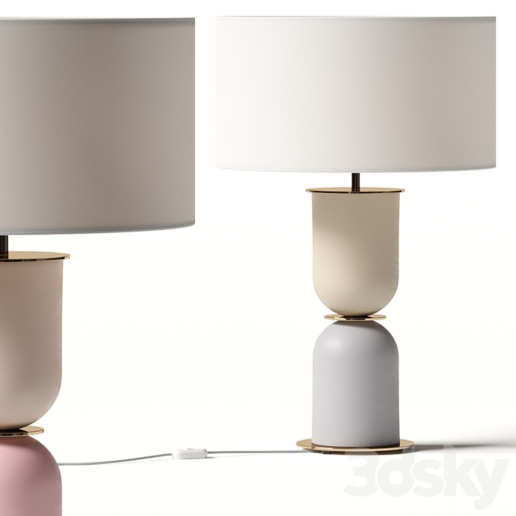 Aromas del Campo Copo Table Lamp 3DS Max Model - thumbnail 1