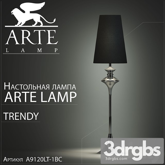 arte lamp trendy a9120lt-1cc 3dsmax Download - thumbnail 1