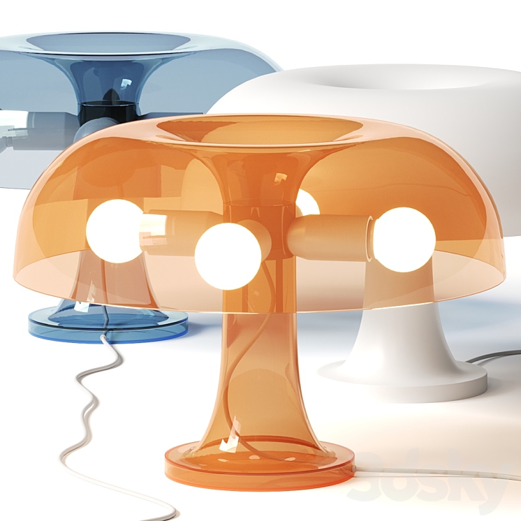 Artemide Nessino Table Lamp 3DS Max Model - thumbnail 1