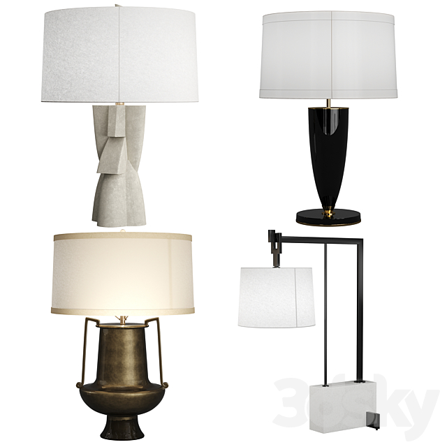 Arteriors 4 table lamps 3DSMax File - thumbnail 1