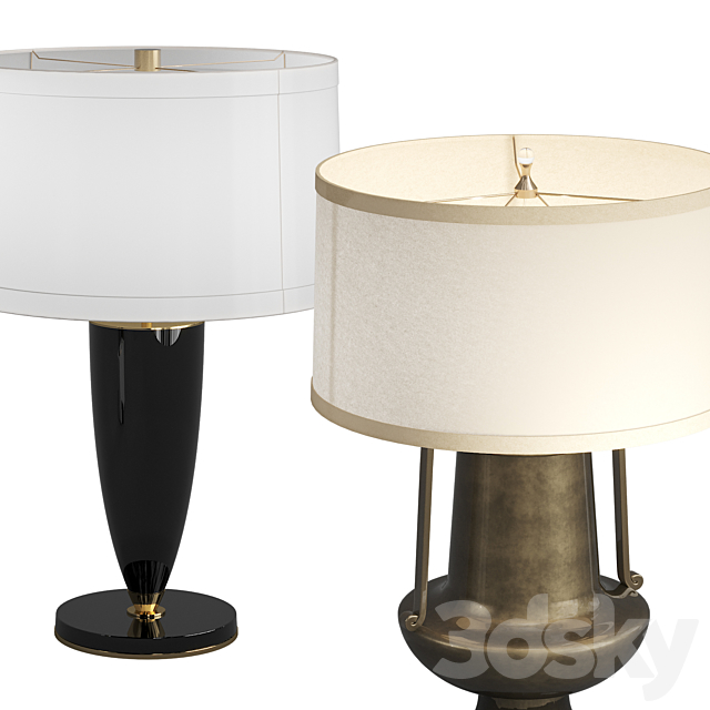 Arteriors 4 table lamps 3DSMax File - thumbnail 2