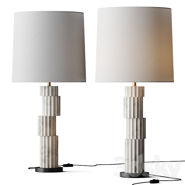 Arteriors Home Paladia Table Lamp 3DSMax File - thumbnail 1