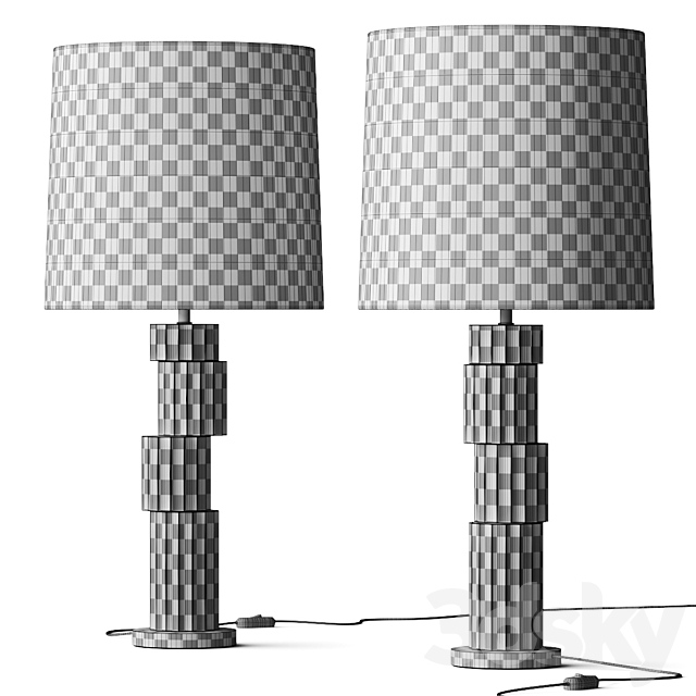 Arteriors Home Paladia Table Lamp 3DSMax File - thumbnail 2