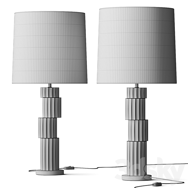 Arteriors Home Paladia Table Lamp 3DSMax File - thumbnail 3