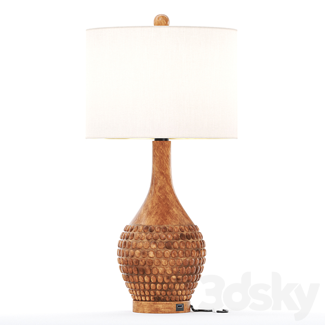 Asher Table Lamp Set with USB 3DSMax File - thumbnail 1