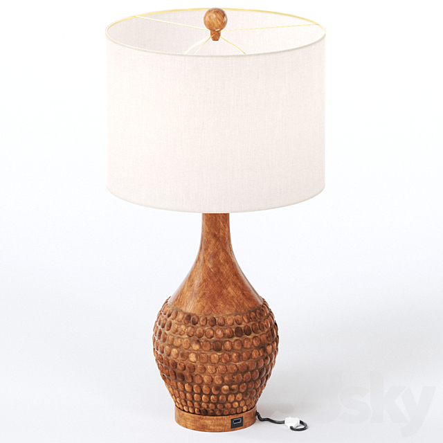 Asher Table Lamp Set with USB 3DSMax File - thumbnail 4