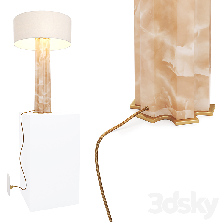 Athena table lamp 3DS Max - thumbnail 2