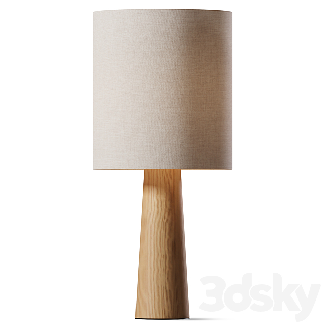 Ava Blush  Natural Table Lamp 3ds Max - thumbnail 1