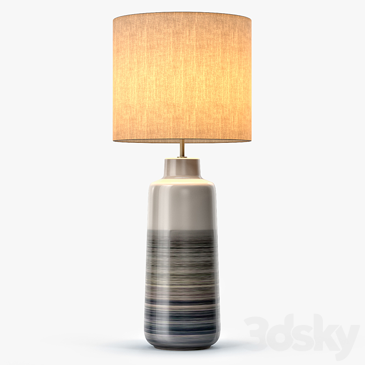 Bacari Large Table Lamp 3DS Max - thumbnail 2