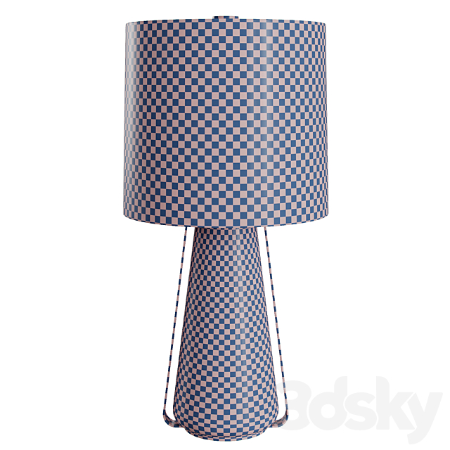 Baker lanterna rosa table lamp 3DS Max Model - thumbnail 4