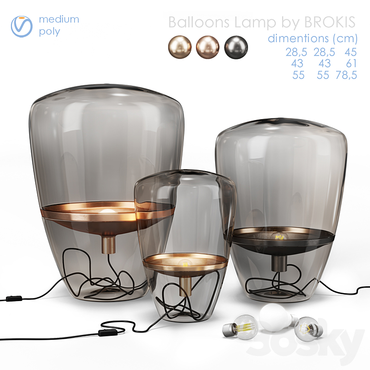 Balloon Lamp by Brokis 3DS Max Model - thumbnail 1