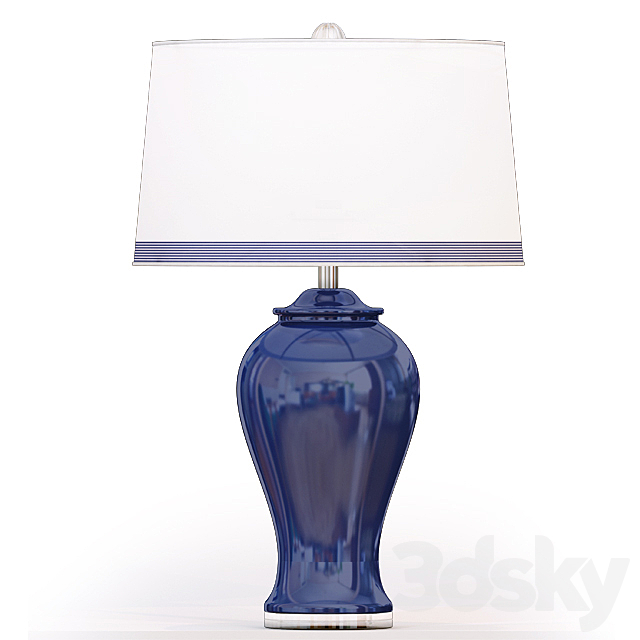 Bassett Mirror Company Hasting Table Lamp in Navy 3DSMax File - thumbnail 1