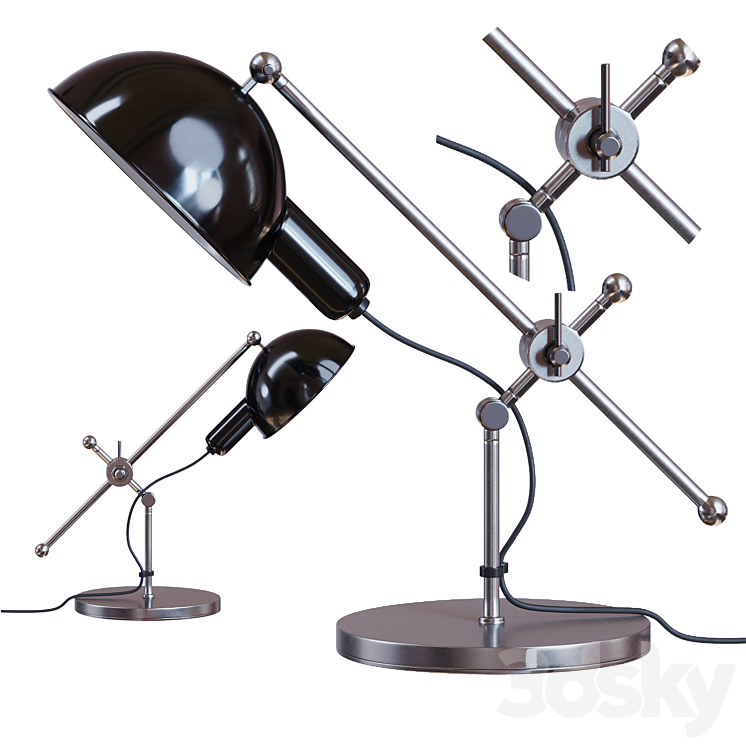 Bauhaus Table lamp SF 27 3DS Max Model - thumbnail 2