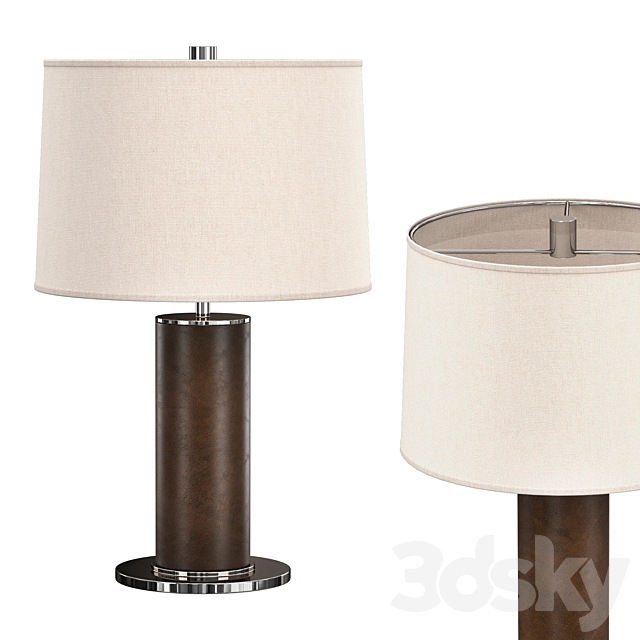 Beckford Leather Table Lamp 3ds Max - thumbnail 1