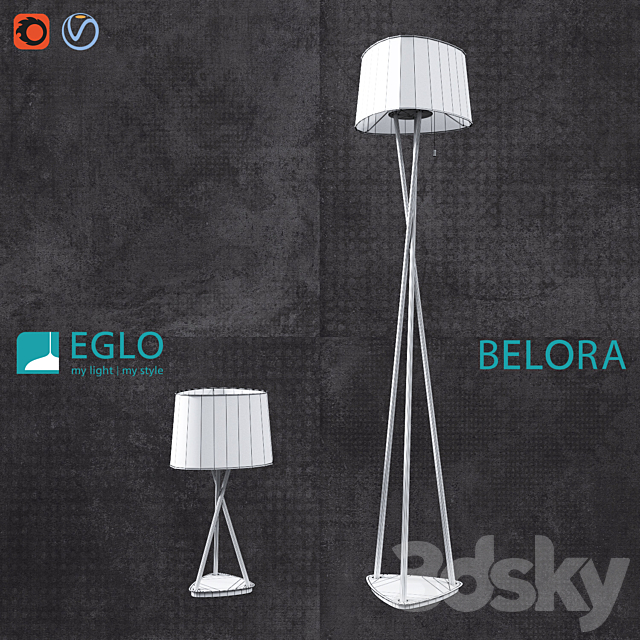 Belora EGLO Lamp 3DSMax File - thumbnail 3