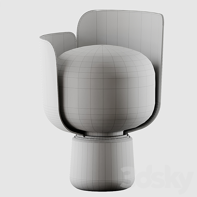 Blom table lamp from Fontana Arte 3DSMax File - thumbnail 5