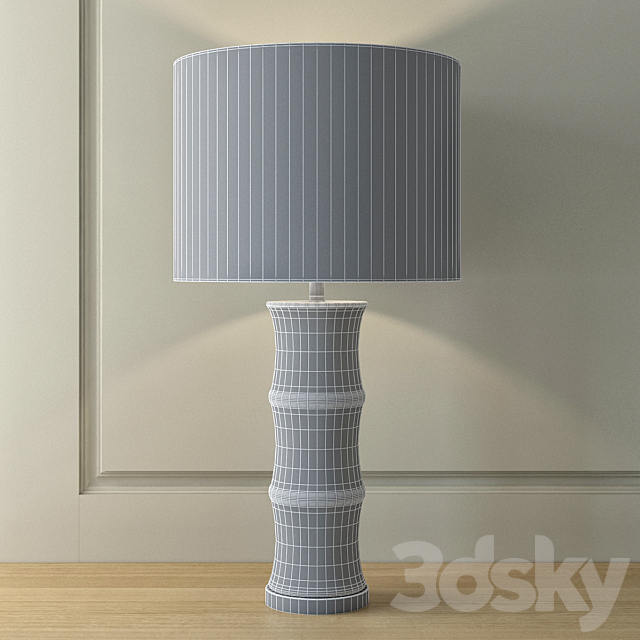 Blue ceramic lamp 3DSMax File - thumbnail 2