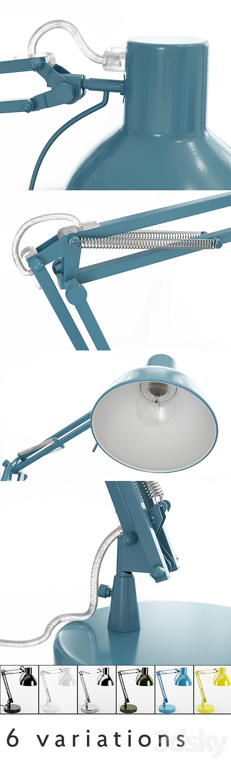 Boconcept work lamp 3DS Max - thumbnail 2