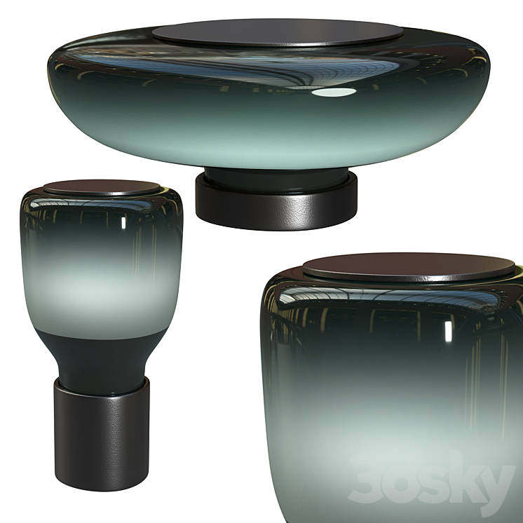 Bonaldo acquerelli table lamp 3DS Max - thumbnail 1