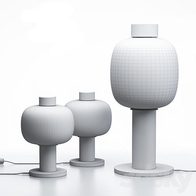 BONBORI Lamps 3DS Max Model - thumbnail 2