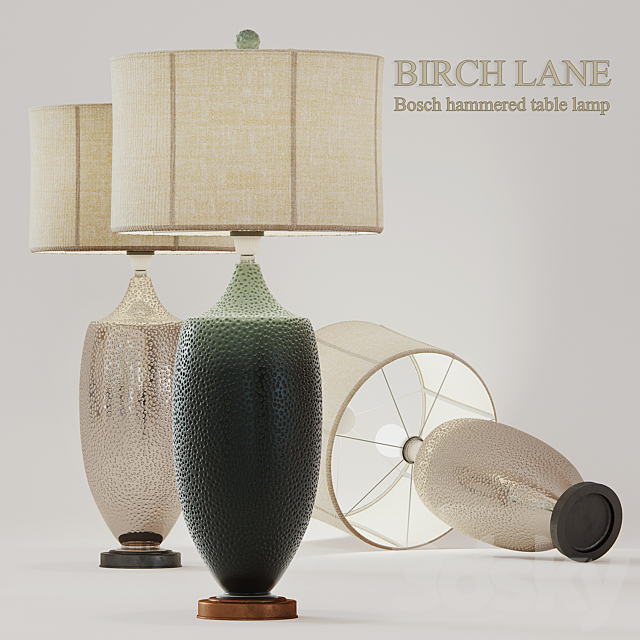 Bosch Hammered Table Lamp 3DSMax File - thumbnail 1