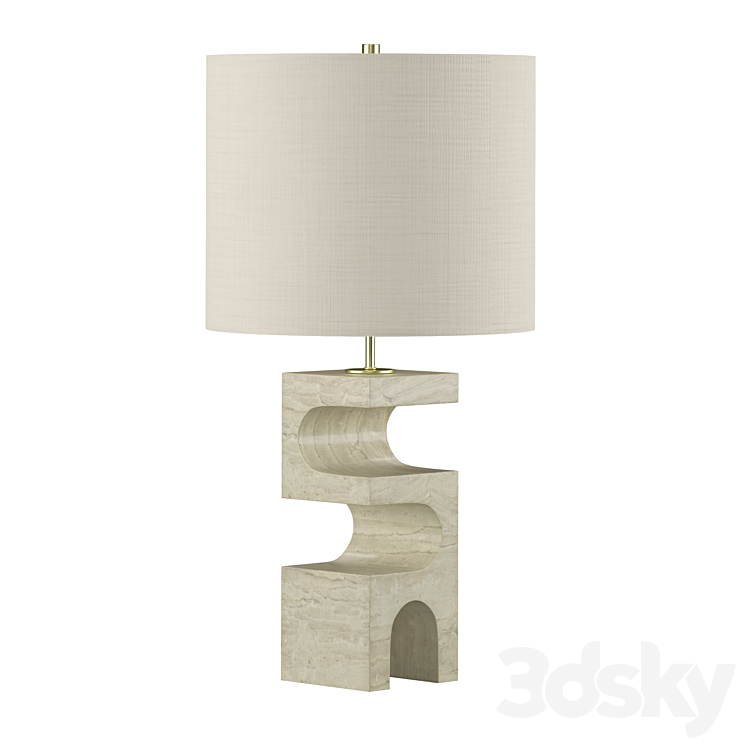 Boveda Table Lamp (Crate and Barrel) 3DS Max - thumbnail 1