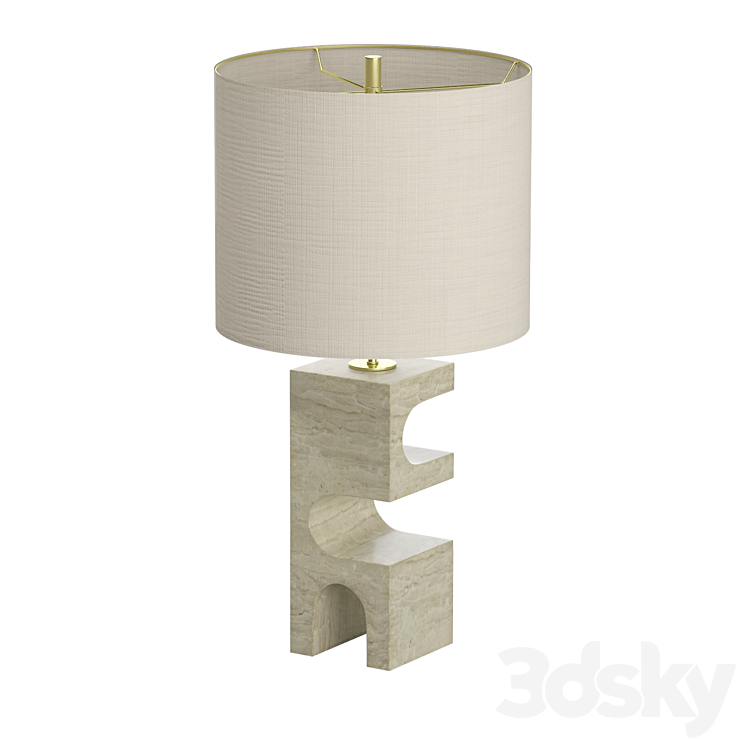 Boveda Table Lamp (Crate and Barrel) 3DS Max - thumbnail 2