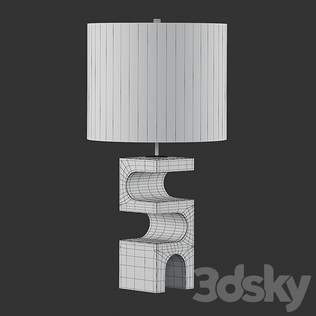 Boveda Table Lamp (Crate and Barrel) 3DSMax File - thumbnail 4