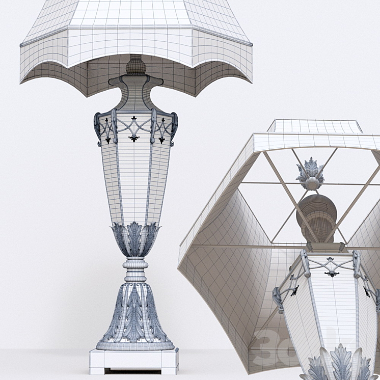 Brighton pavillion lamp from Fine Art 3DS Max - thumbnail 2