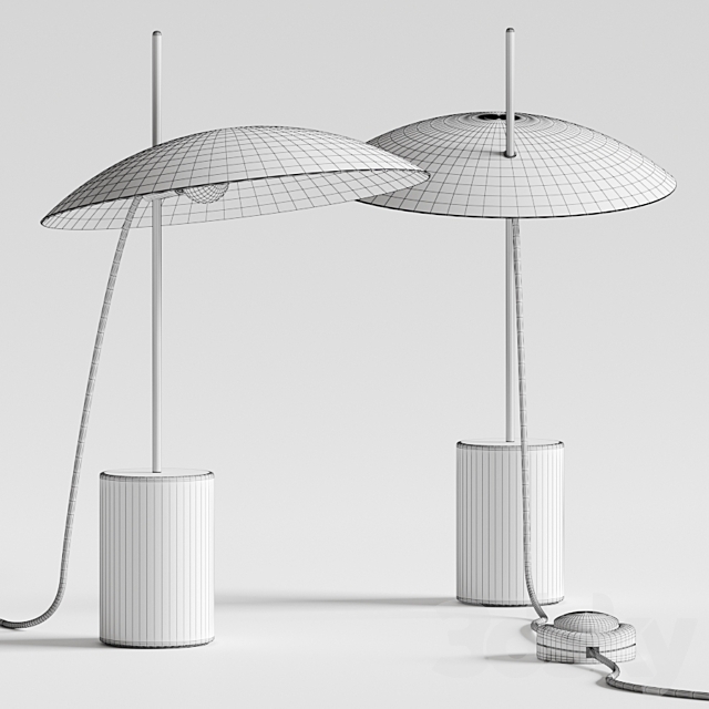 bs.living Clam Table Lamp 3DSMax File - thumbnail 2