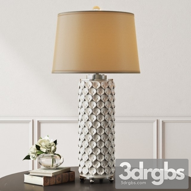 Calla Lilies White Table Lamp 3dsmax Download - thumbnail 1