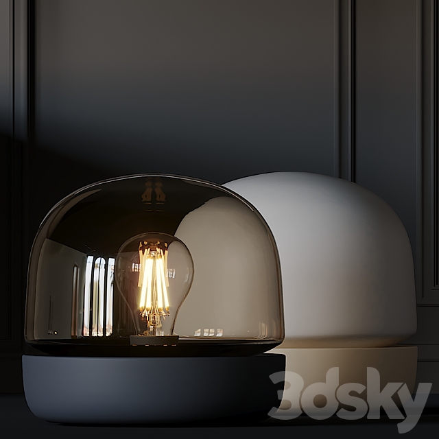 Carrie Stone and Mini Glo-Ball T Table Lamps 3DS Max Model - thumbnail 3