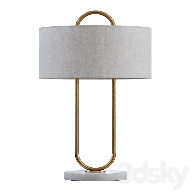 CB2 _ Warner Table Lamp 3DS Max Model - thumbnail 2