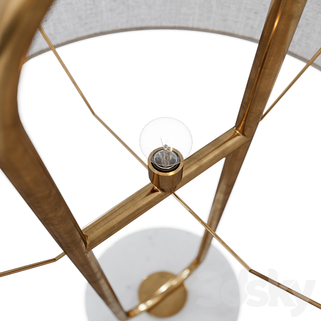 CB2 _ Warner Table Lamp 3DS Max Model - thumbnail 4