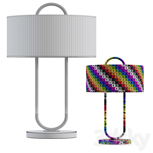 CB2 _ Warner Table Lamp 3DS Max Model - thumbnail 5