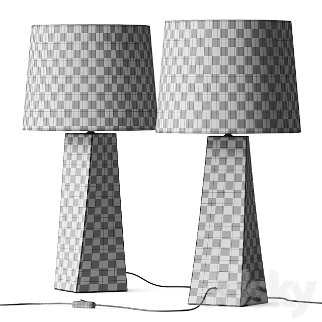 CB2 Beke Table Lamps 3DSMax File - thumbnail 2