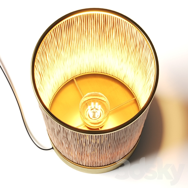 CB2 Solana Pillar Table Lamp 3DS Max Model - thumbnail 2