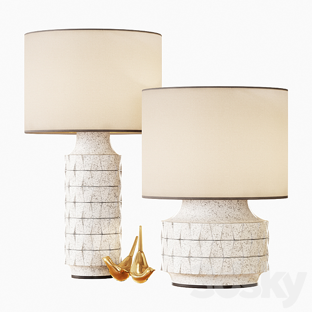 Ceramic Texture Table Lamp – Tall 3DSMax File - thumbnail 3