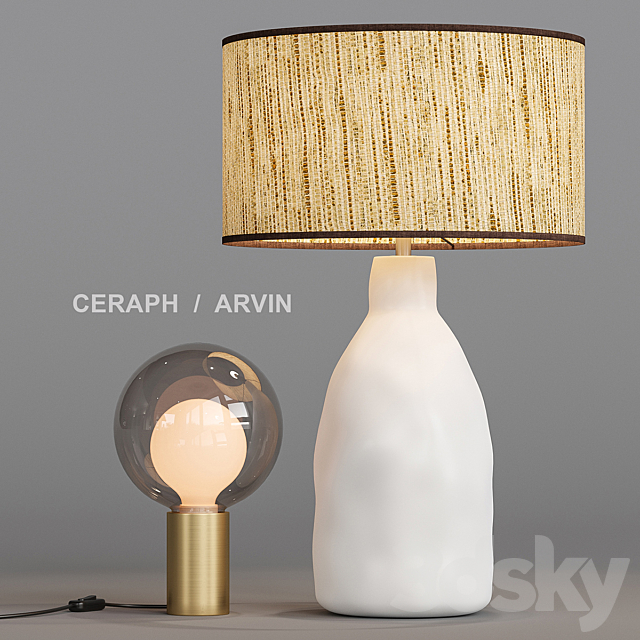 Ceraph _ Arvin table lamp 3ds Max - thumbnail 2