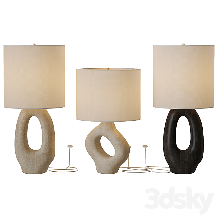 Chamber Ceramic Table Lamp 3DS Max Model - thumbnail 1