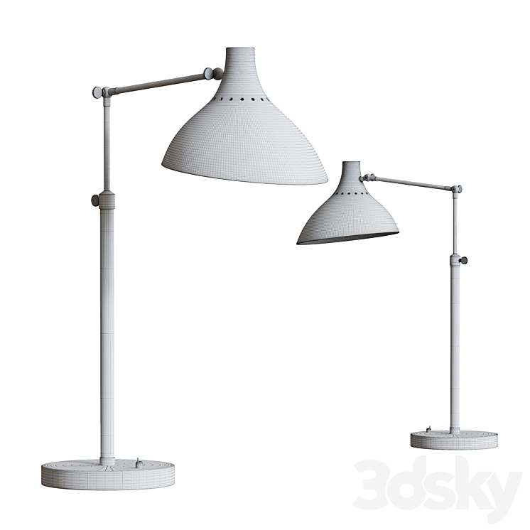 Charlton Table Lamp 3DS Max Model - thumbnail 2