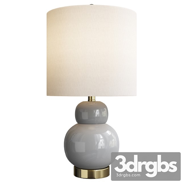 Ciaran modern ceramic table lamp - thumbnail 1