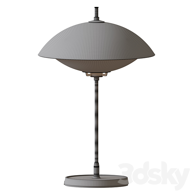 Clam Table Lamp 3ds Max - thumbnail 2